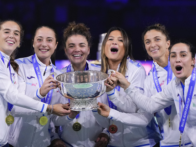 Talianske tenistky zdolali Slovensko a získali Pohár Billie Jean Kingovej