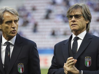 Roberto Mancini (vľavo) s Gabrielem Orialim