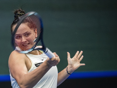 Na snímke slovenská tenistka Viktória Hrunčáková