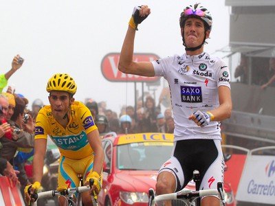 Andy Schleck ako prvý