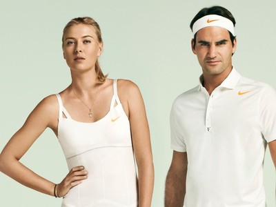 Maria Šarapovová a Roger Federer