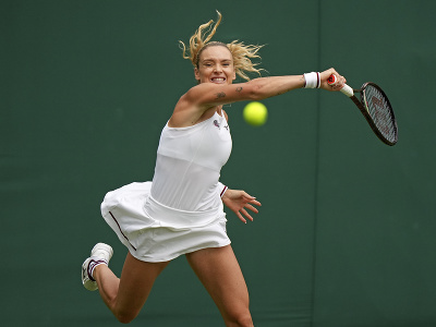 Češka Tereza Martincová počas prvého kola Wimbledonu