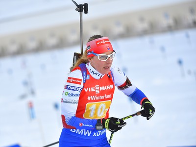 Na snímke slovenská biatlonistka Terézia Poliaková