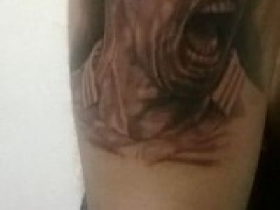 Tetovanie s podobizňou Mareka Hamšíka