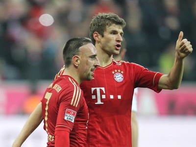 Franck Ribéry a Thomas Müller