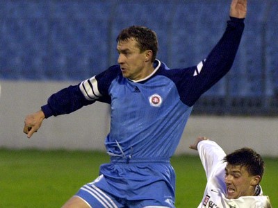 Tibor Jančula v drese Slovana Bratislava