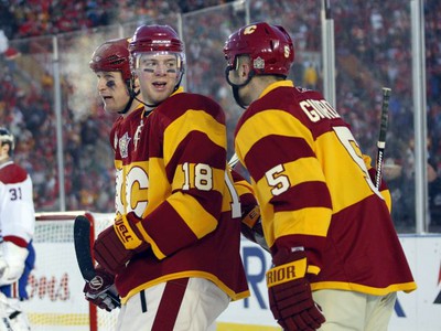 Tim Jackman, Matt Stajan a Mark Giordana