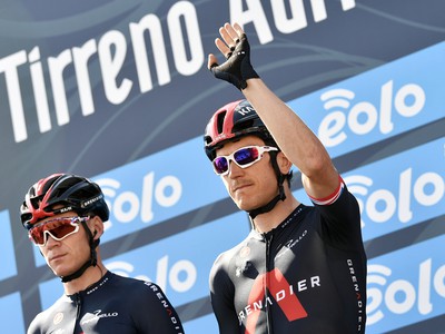 Geraint Thomas a Chris Froome na pretekoch Tirreno-Adriatico
