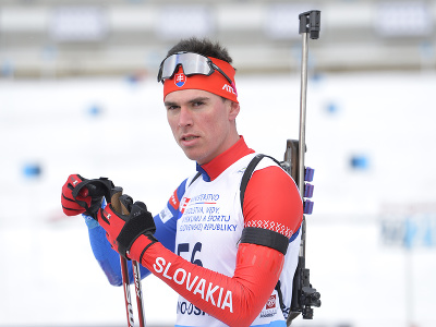 Na snímke slovenský biatlonista Tomáš Sklenárik