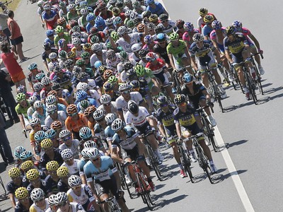 Pohľad na pelotón 10. etapy Tour de France