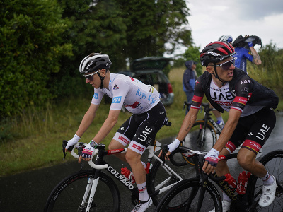 Tadej Pogačar počas 3. etapy Tour de France