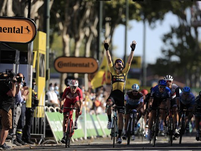 Wout Van Aert ovládol 7. etapu Tour de France