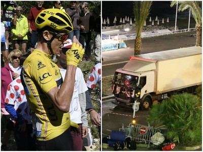 Cyklisti na čele s Froomom vyjadrili sústrasť pozostalým obetí v Nice