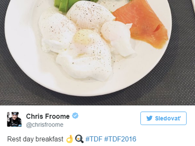 Chris Froome si doprial výdatné raňajky