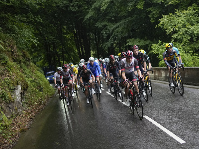 Pelotón cyklistov počas 8. etapy Tour de France