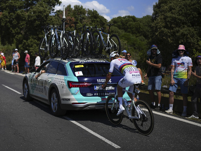  Mathieu van der Poel počas 16. etapy Tour de France
