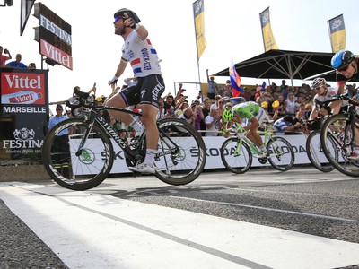 Záver piatej etapy, z triumfu sa raduje Cavendish, Sagan končí tretí