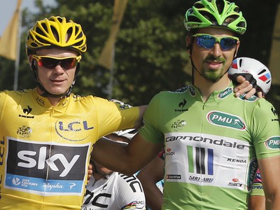 Víťaz Tour de France Chris Froome a náš Peter Sagan