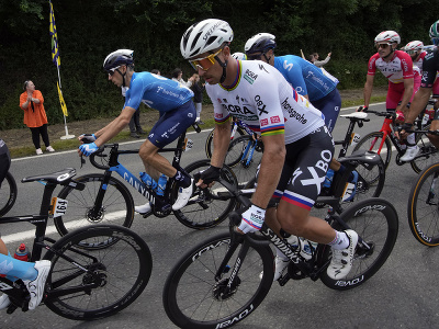 Na snímke slovenský cyklista Peter Sagan počas 2. etapy cyklistických pretekov Tour de France