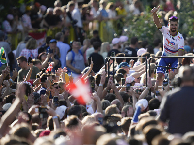 Peter Sagan počas otváracieho ceremoniálu Tour de France