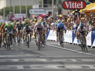 Záverečný špurt piatej etapy TdF