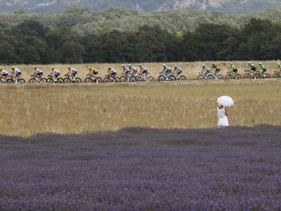Pelotón počas 19. etapy Tour de France