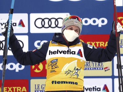 Priebežná líderka Tour de Ski Jessica Digginsová