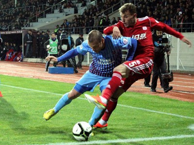 Momentka z pohárového súboja Sivassporu s Trabzonsporom