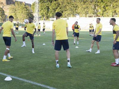 Snímka z tréningu DAC Dunajská Streda na štadióne FC Dila Gori (Gruzínsko)