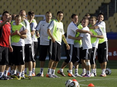Tréning slovenskej futbalovej reprezentácie