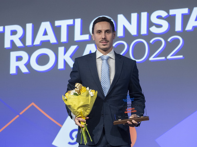 Na snímke Ondrej Kubo z 3NITY Triathlon team Bratislava, ktorý skončil na treťom mieste v mužskej kategórii ankety Triatlonista roka za rok 2022