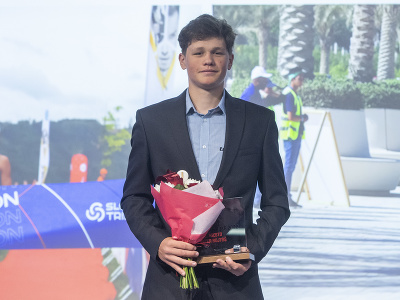 Na snímke Peter Rojtáš z ŠKP ŠKP TRIAX Richard Varga, ktorý skončil na druhom mieste v mužskej kategórii v ankete Triatlonista roka za rok 2022