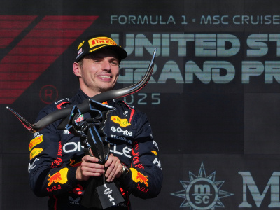 Max Verstappen s víťaznou