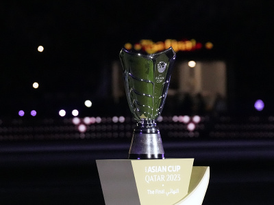 Trofej pred finále Ázijského pohára Jordánsko - Katar