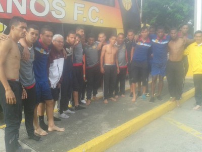 Futbalistov venezuelského tímu Trujillanos
