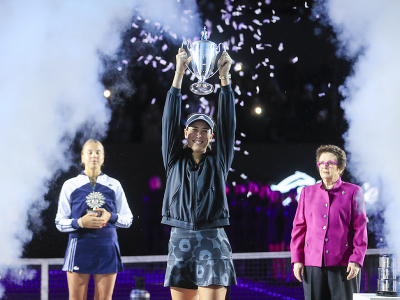 Garbine Muguruzová sa stala prvou španielskou víťazkou MS WTA Tour