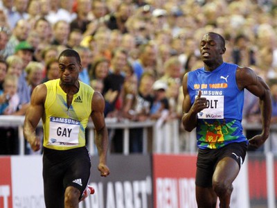 Tyson Gay a Usain