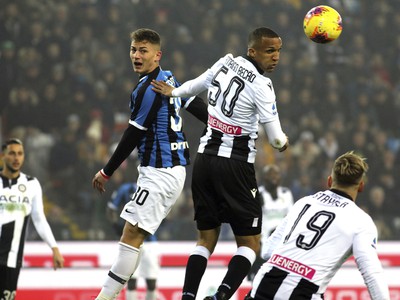 Momentka zo zápasu Udinese Calcio - Inter Miláno