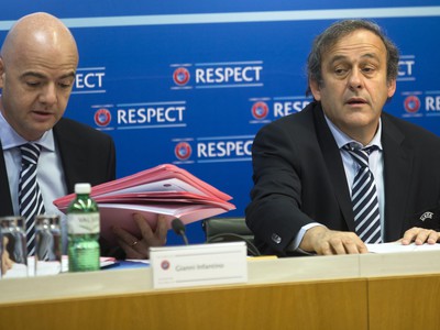 Michel Platini a Gianni Infantino