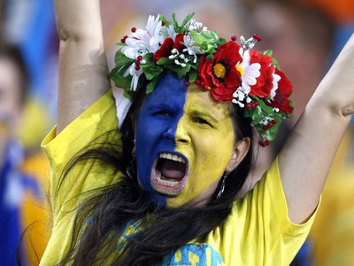 Ilustračné foto: Fanúšička Ukrajiny
