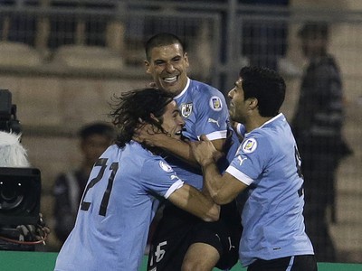 Radosť hráčov Uruguaja