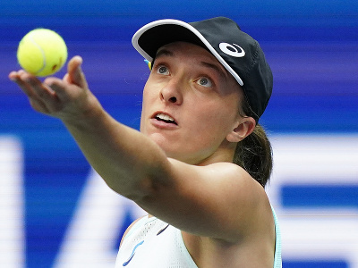 Poľská tenistka Iga Swiateková počas finále US Open 2022