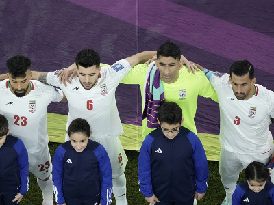 Iránsky futbalisti pred zápasom s USA