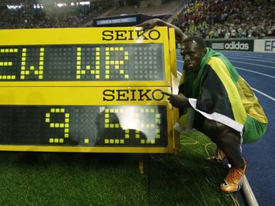 Usaian Bolt po vytvorení