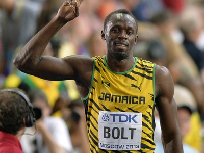 Usain Bolt v Moskve