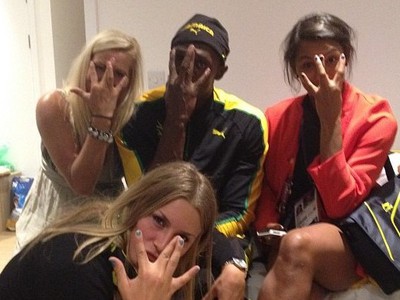 Usain Bolt so švédskymi