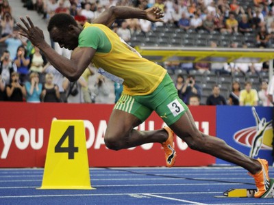 Usain Bolt, štart na