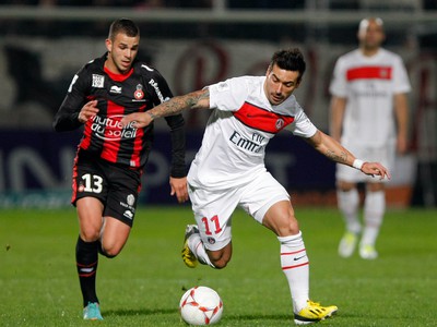 Ezequiel Lavezzi a Valentin Eysseric