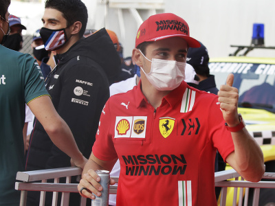 Charles Leclerc počas pretekov Veľkej ceny Monaka