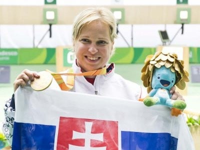 Veronika Vadovičová so zlatou medailou